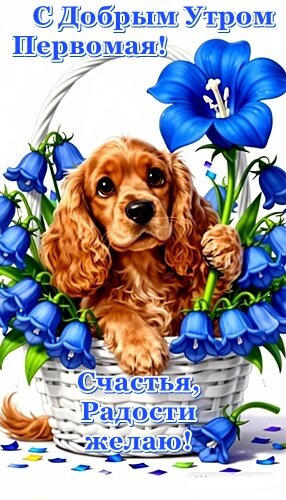 Открытка 1 мая