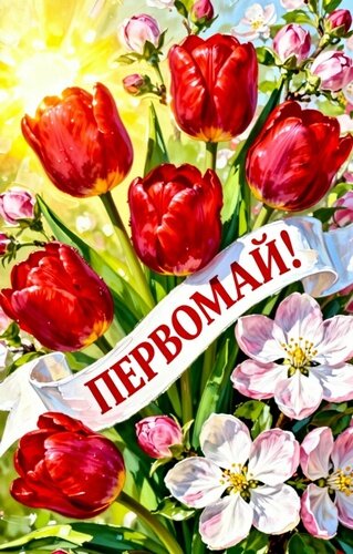 Открытка 1 МАЯ
