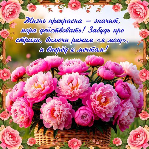 Открытка Жизнь прекрасна