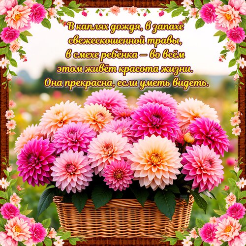 Открытка Жизнь прекрасна