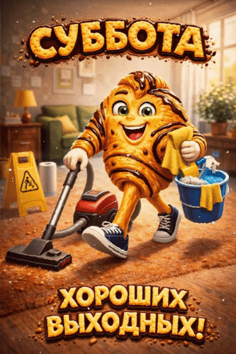 Анимированная открытка Суббота. Хороших выходных!