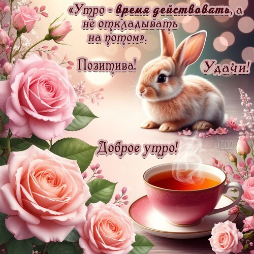 Открытка Доброе утро