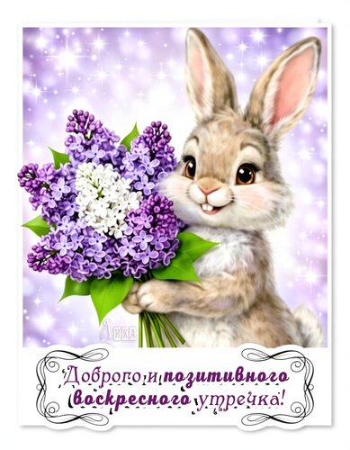 Открытка Утро воскресенья