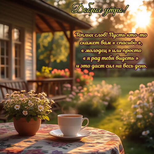 Открытка Доброе утро!