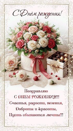 Открытка с днём рождения