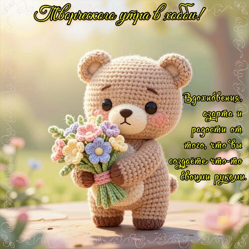 Открытка Творческого утра в хобби!