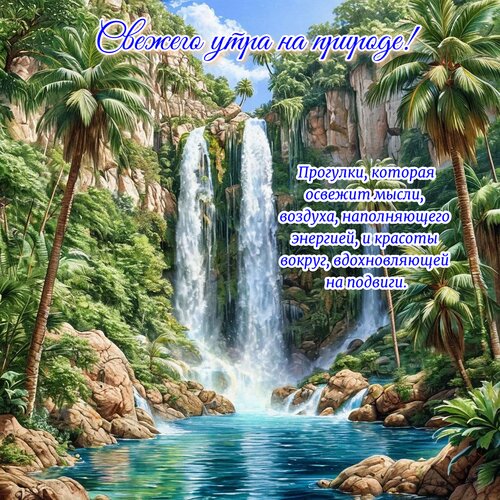 Открытка Свежего утра на природе!