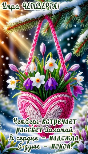 Открытка Четверг