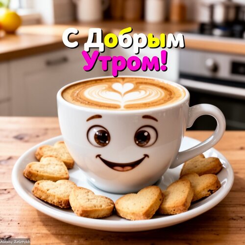 Открытка Доброе утро! Пусть день начнется с улыбки ☀️????