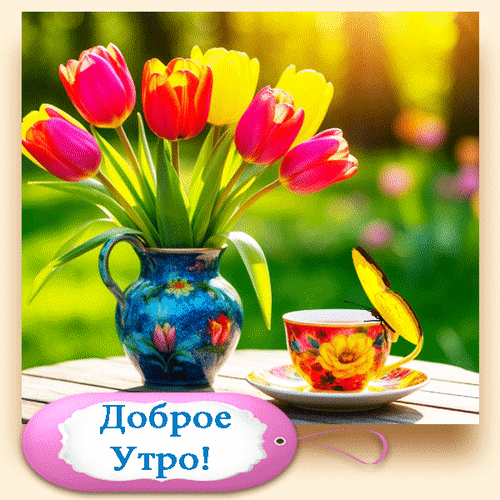Анимированная открытка Доброе Утро!
