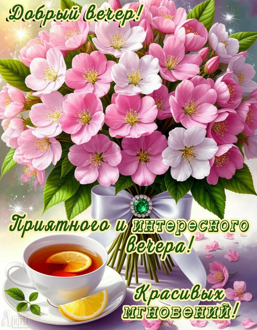 Открытка Добрый вечер