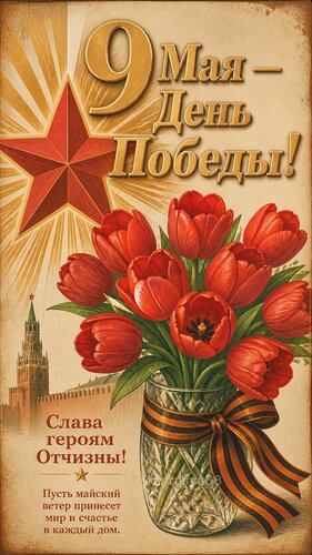 Открытка С Днем Победы! Красивые открытки к 9 Мая. Помним и гордимся подвигом! ????️