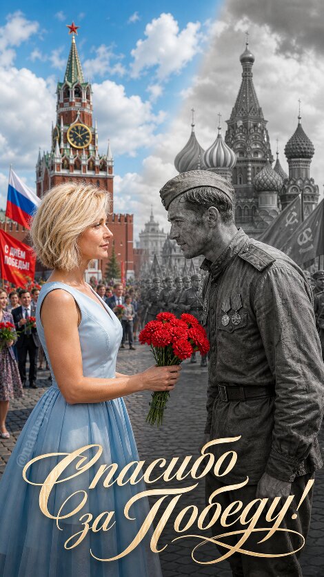 Открытка Спасибо за Победу!