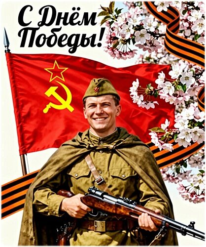 Открытка ДЕНЬ ПОБЕДЫ!