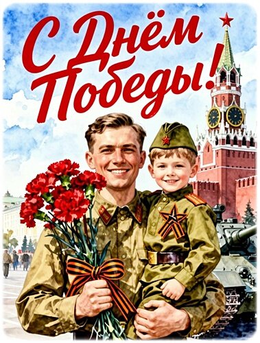Открытка ДЕНЬ ПОБЕДЫ!