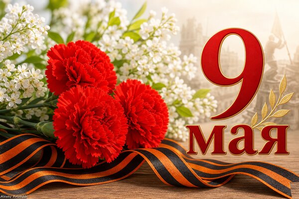 Открытка 9 Мая: Спасибо за мирное небо над головой!