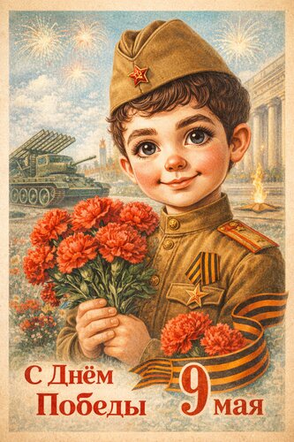 Открытка С ДНЕМ ПОБЕДЫ!