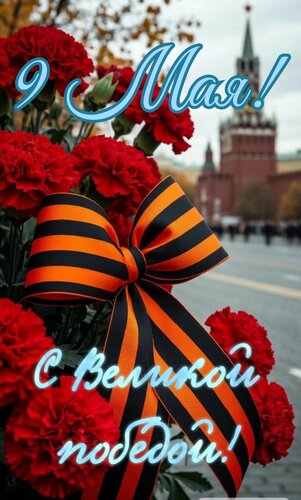 Открытка 9 мая. С великой победой