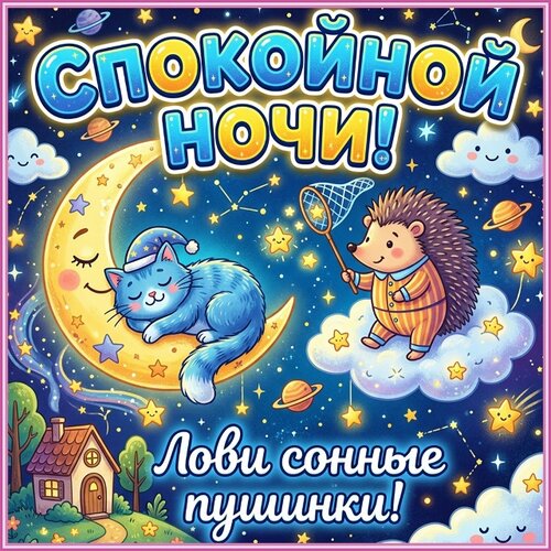 Открытка Спокойной ночи