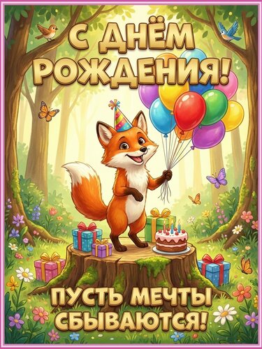Открытка с днем рождения