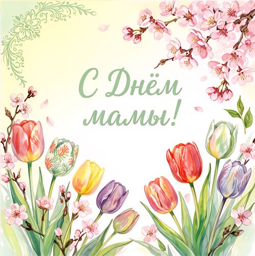 Открытка С днем мамы!