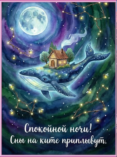 Открытка Спокойной ночи