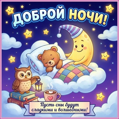 Открытка доброй ночи