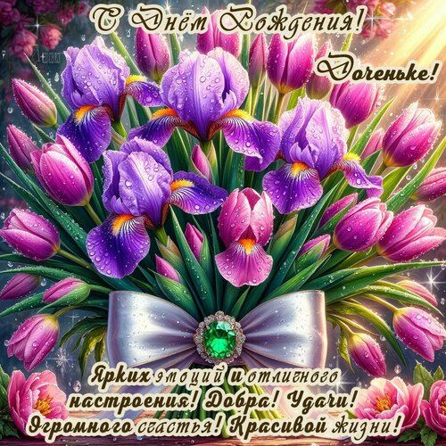 Открытка С Днём Рождения Дочери