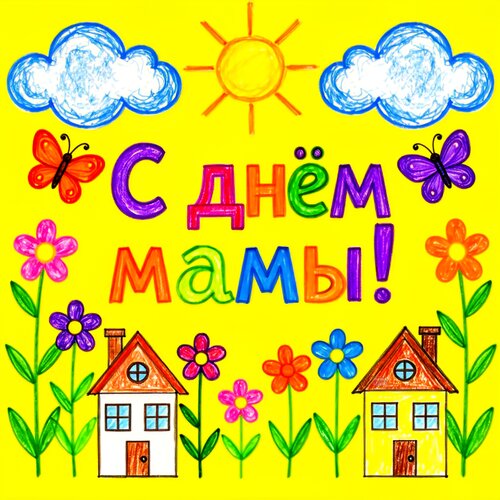 Открытка С днем мамы!