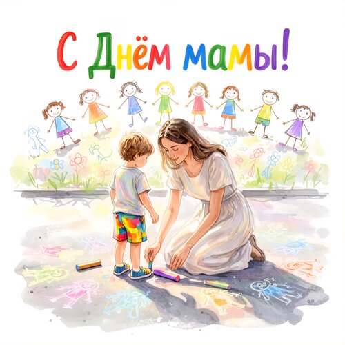 Открытка С днем мамы!