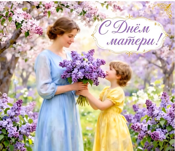 Открытка С днем матери!