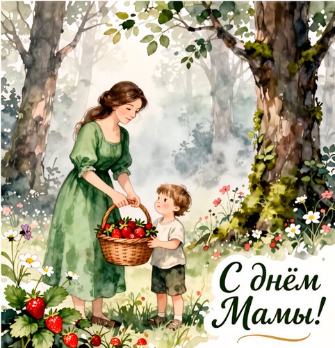 Открытка С днем мамы!