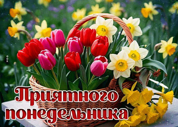 Анимированная открытка Понедельник