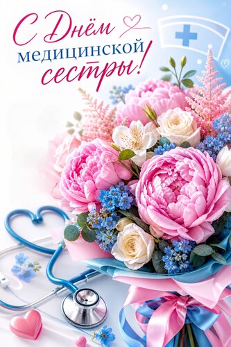 Открытка С днем медицинской сестры
