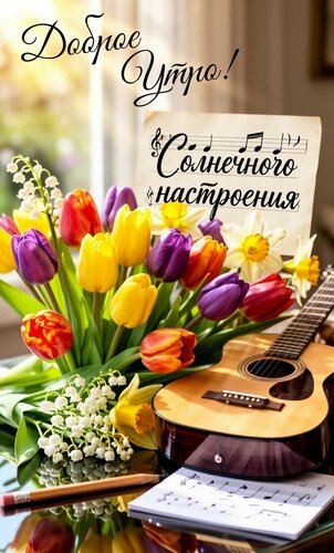 Открытка Доброе утро. Солнечного настроения