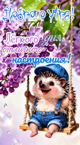 Открытка Доброго утра. Лёгкого дня
