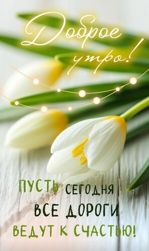 Открытка Доброе утро. Пусть сегодня все дороги ведут к счастью