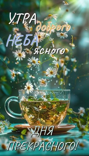 Открытка Утра доброго. Неба ясного