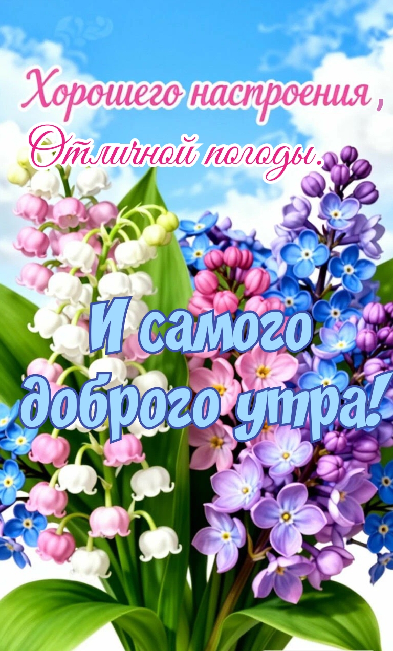 Открытка Хорошего настроения. Самого доброго утра