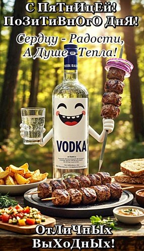 Открытка ПЯТНИЦА, ДОБРОЕ УТРО!