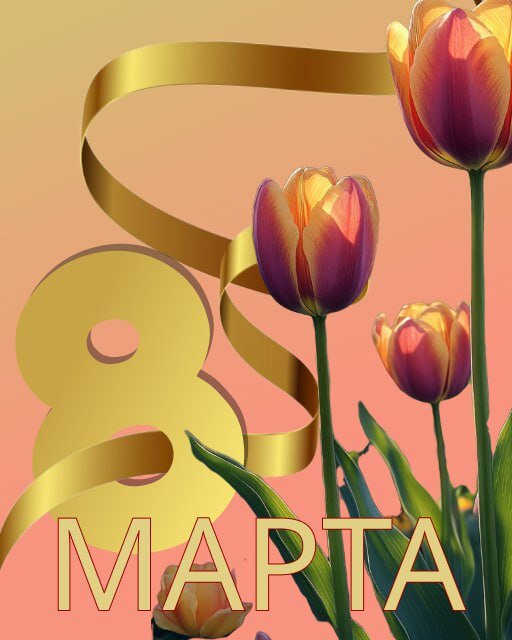 Открытка 8 марта