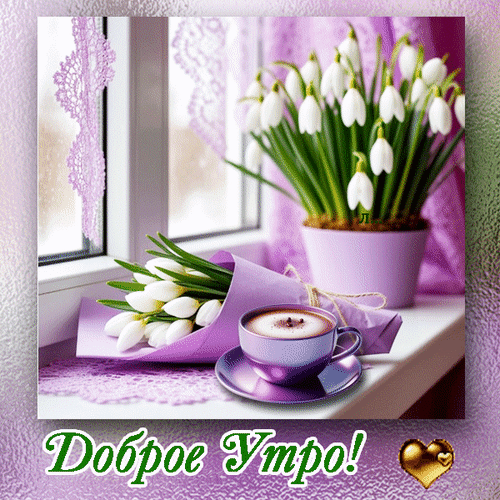 Анимированная открытка Доброе утро!