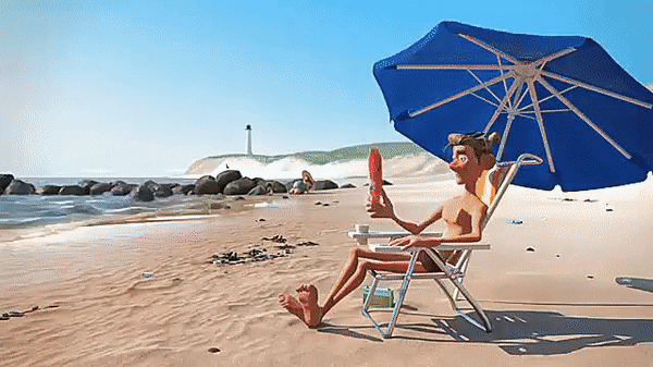 Анимированная открытка Юмор