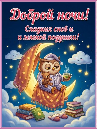 Открытка доброй ночи