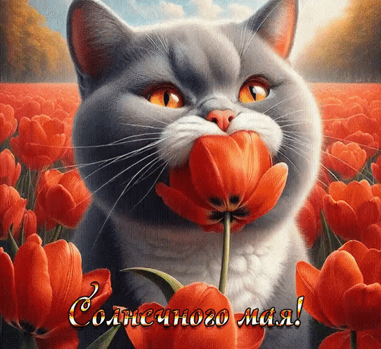 Анимированная открытка Солнечного мая!