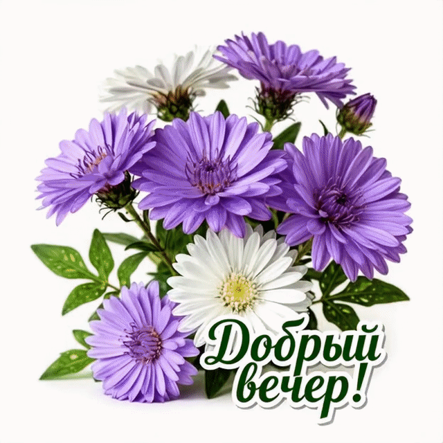 Анимированная открытка Добрый вечер