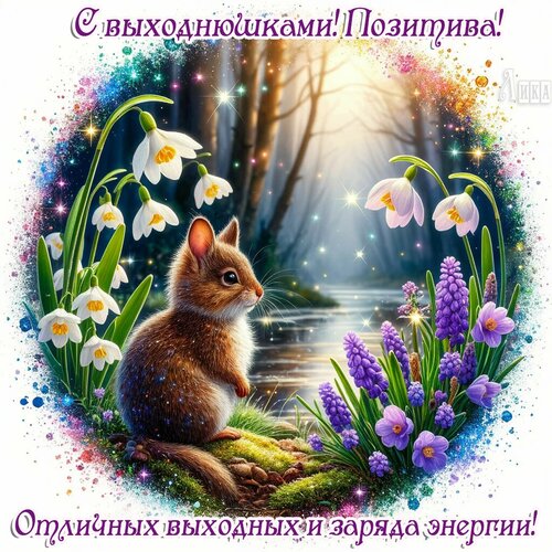 Открытка Выходные