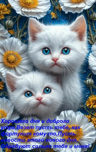Открытка Хорошего дня и доброго утра,Везет пусть тебе, как фортунит кому-то,Пусть новости этого нового дня, О