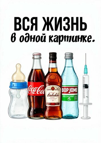 Открытка Вся жизнь в одной картинке