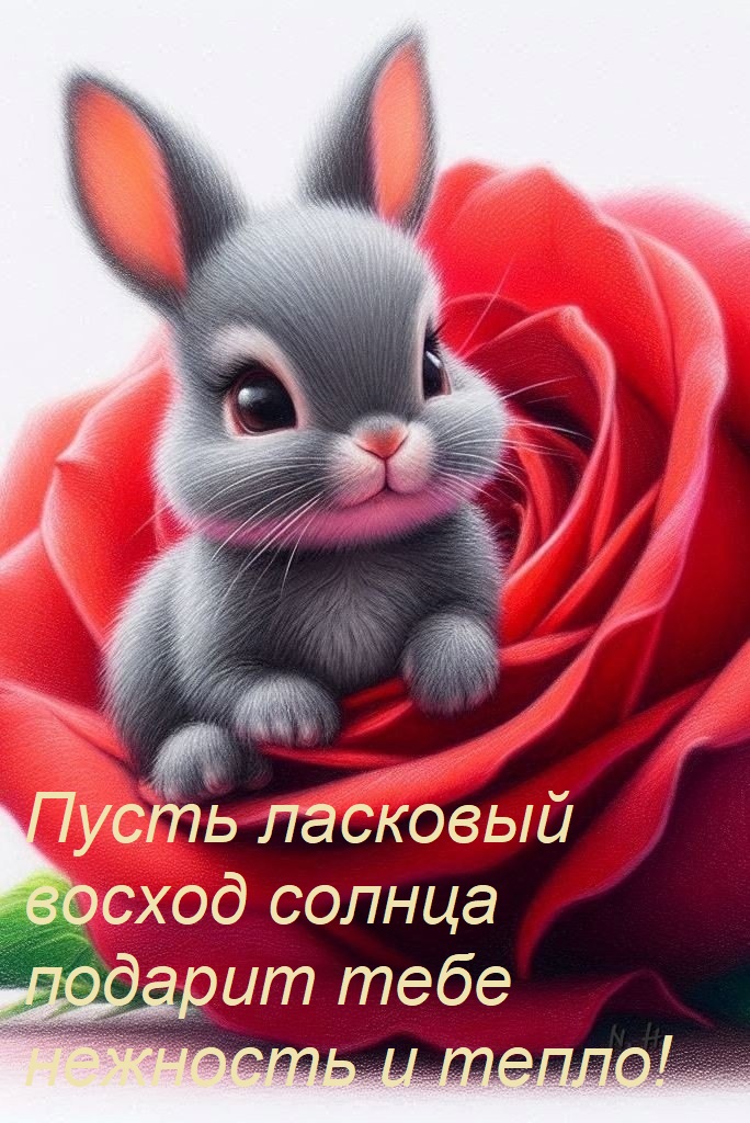 Открытка Пусть ласковый восход солнца подарит тебе нежность и тепло!